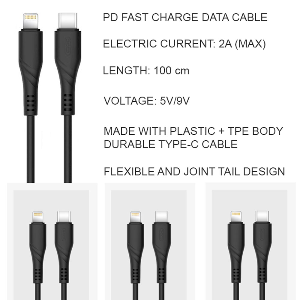 XO NB123 Type-C To Lightning PD Fast Charging Cable - Image 4