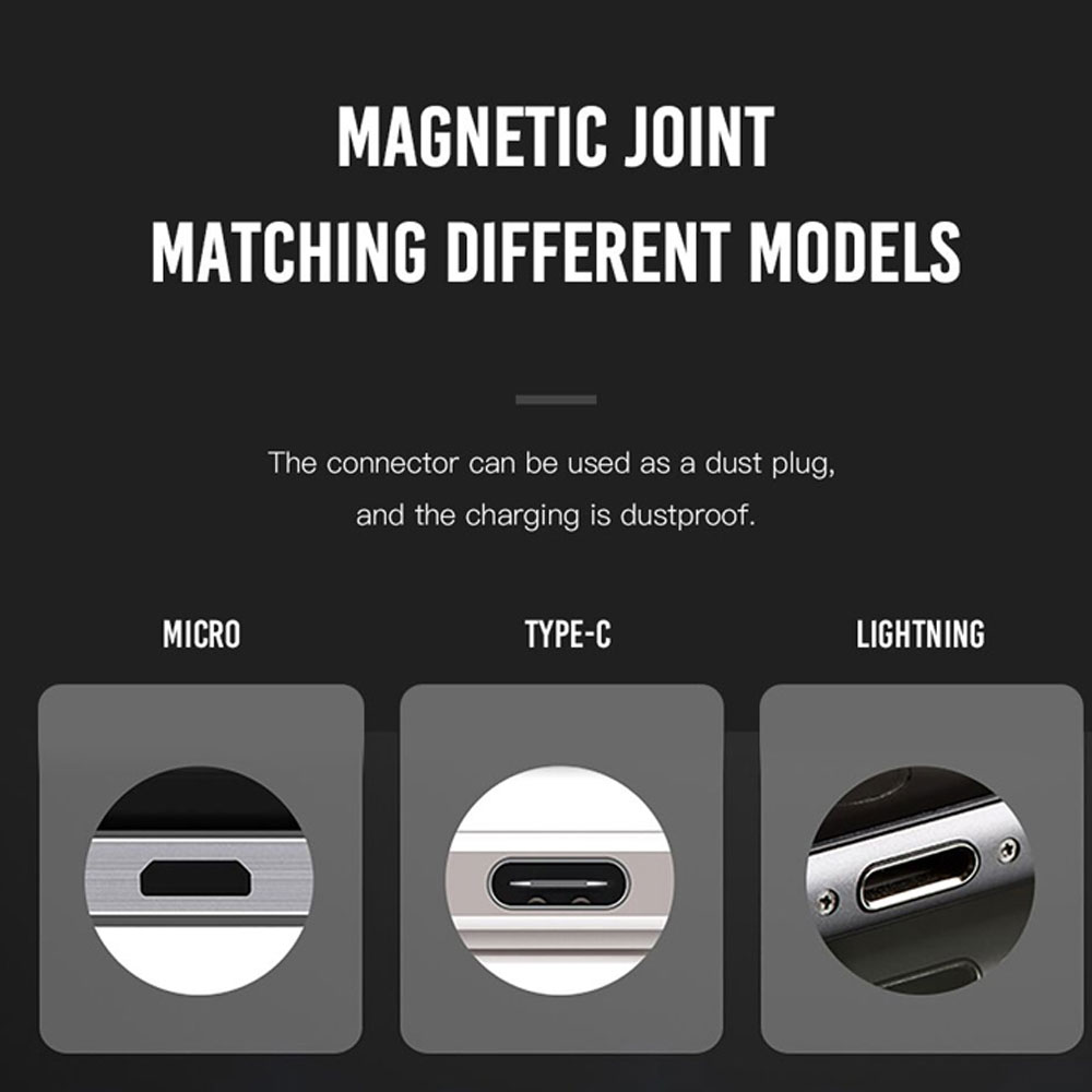 XO NB125 Magnetic Quick Charge Braided Wire Micro Cable - Image 2