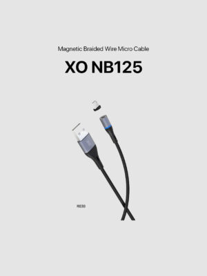 XO NB125 Magnetic Quick Charge Braided Wire Micro Cable