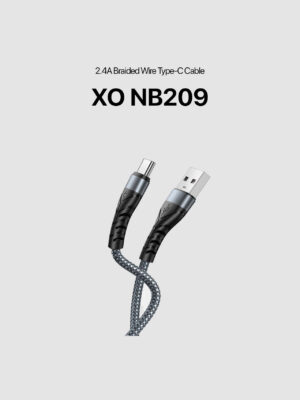 XO NB209 2.4A Braided Wire & Aluminum Shell Type-C Cable