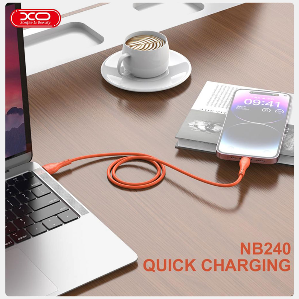 XO NB240 Football 2.4A Soft Rubber Cable - Image 4