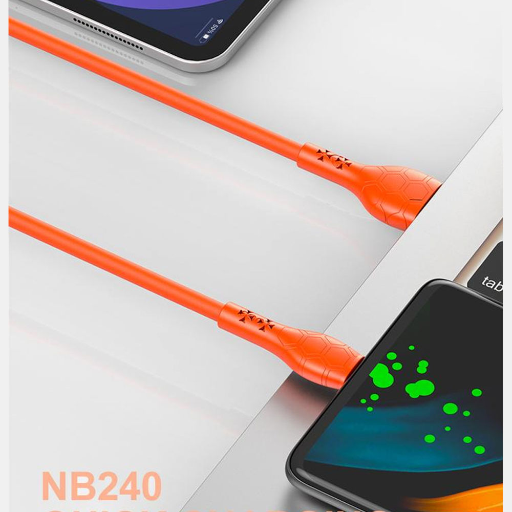 XO NB240 Football 2.4A Soft Rubber Cable - Image 2