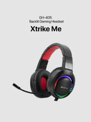 XTRIKE ME Backlit Gaming Headset GH-405 - Black