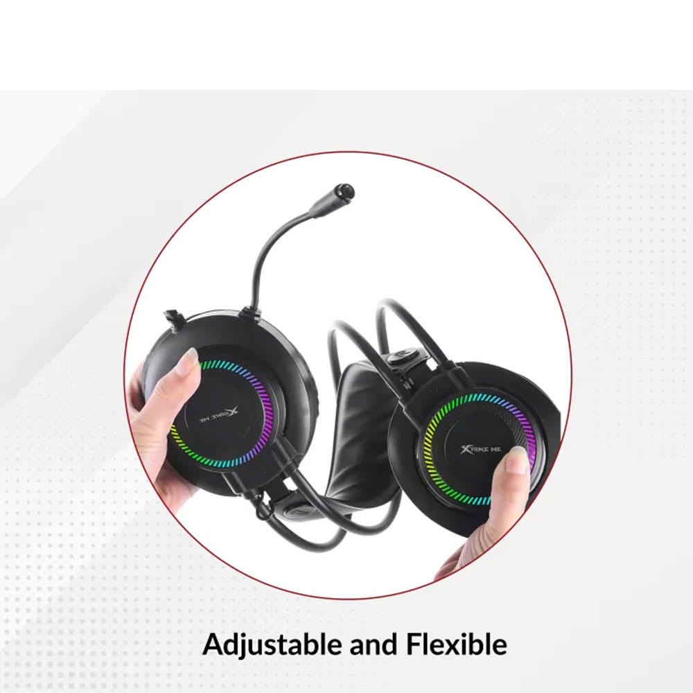 XTRIKE ME Backlit Stereo Gaming Headset GH-509 - Black - Image 3