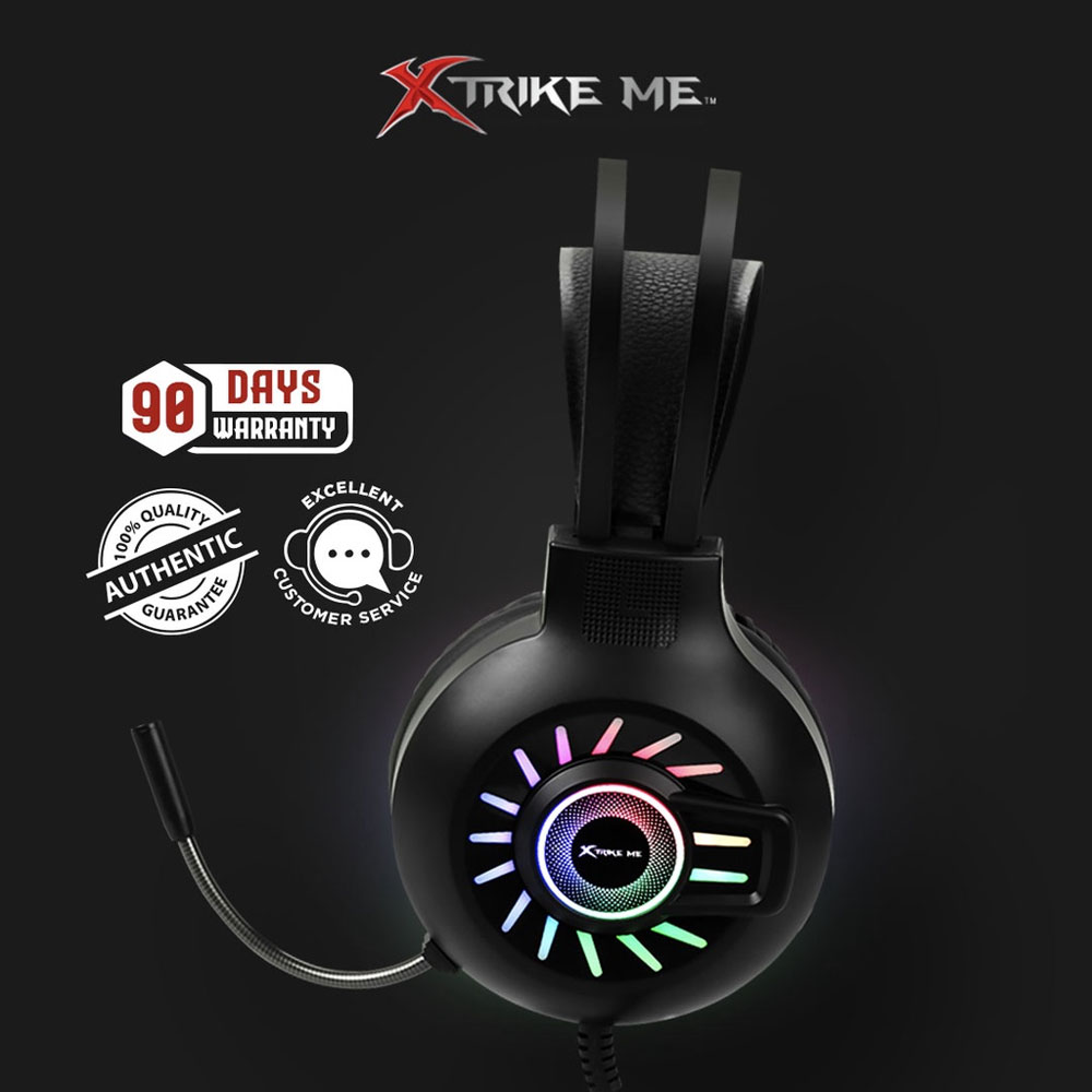 XTRIKE ME Backlit Stereo Gaming Headset GH-605 - Black - Image 2