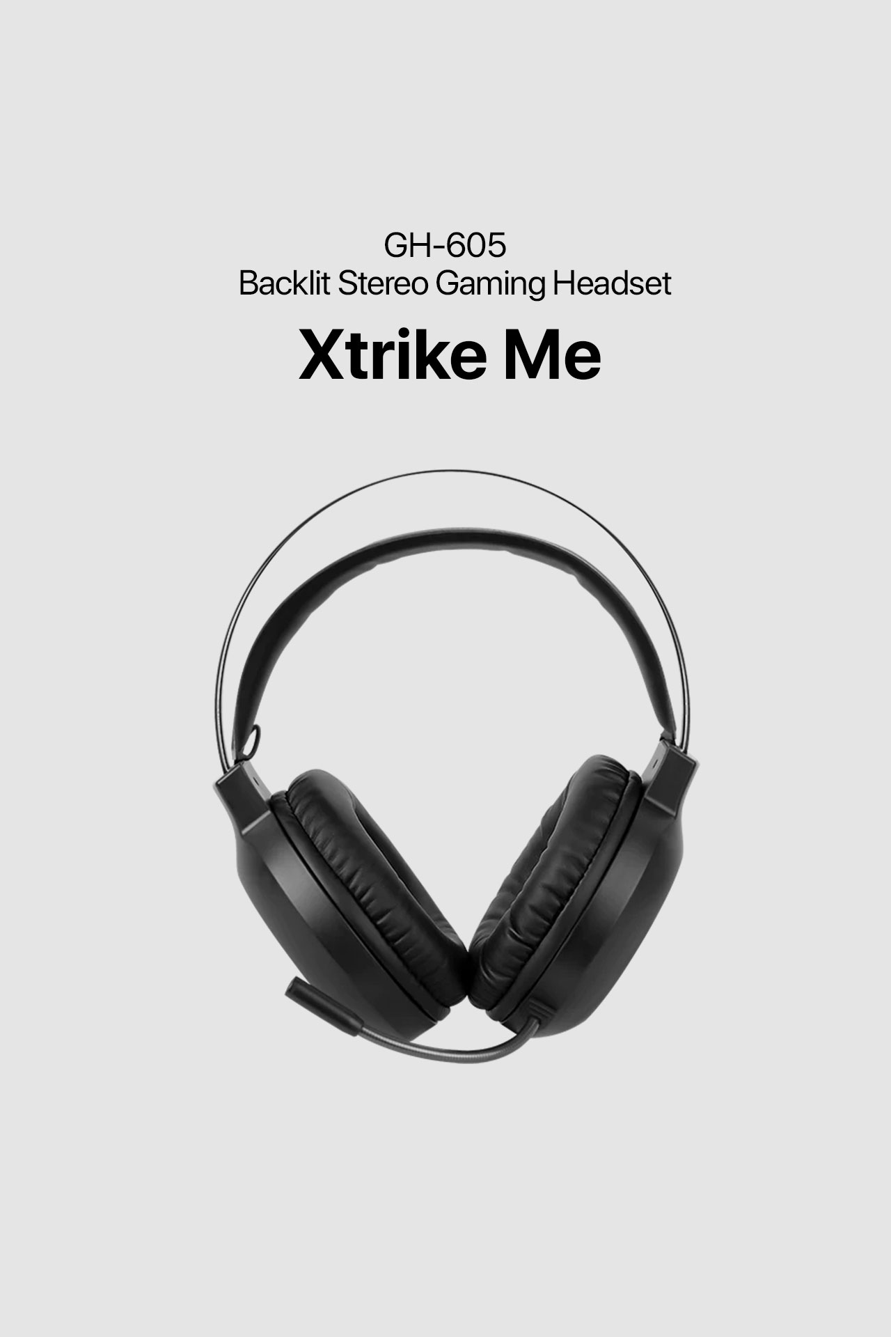 XTRIKE ME Backlit Stereo Gaming Headset GH-605 - Black