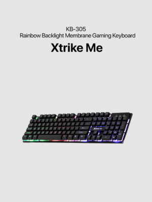 XTRIKE ME Rainbow Backlight Membrane Gaming Keyboard