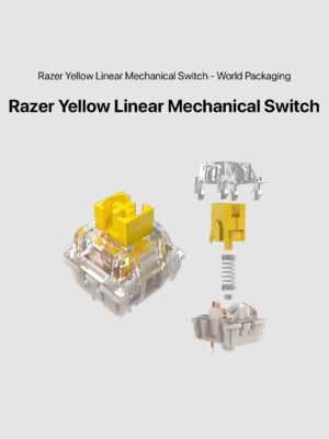 Razer Yellow Linear Mechanical Switch (Razer Mechanical Switches Pack Yellow Linear Switch World Packaging)