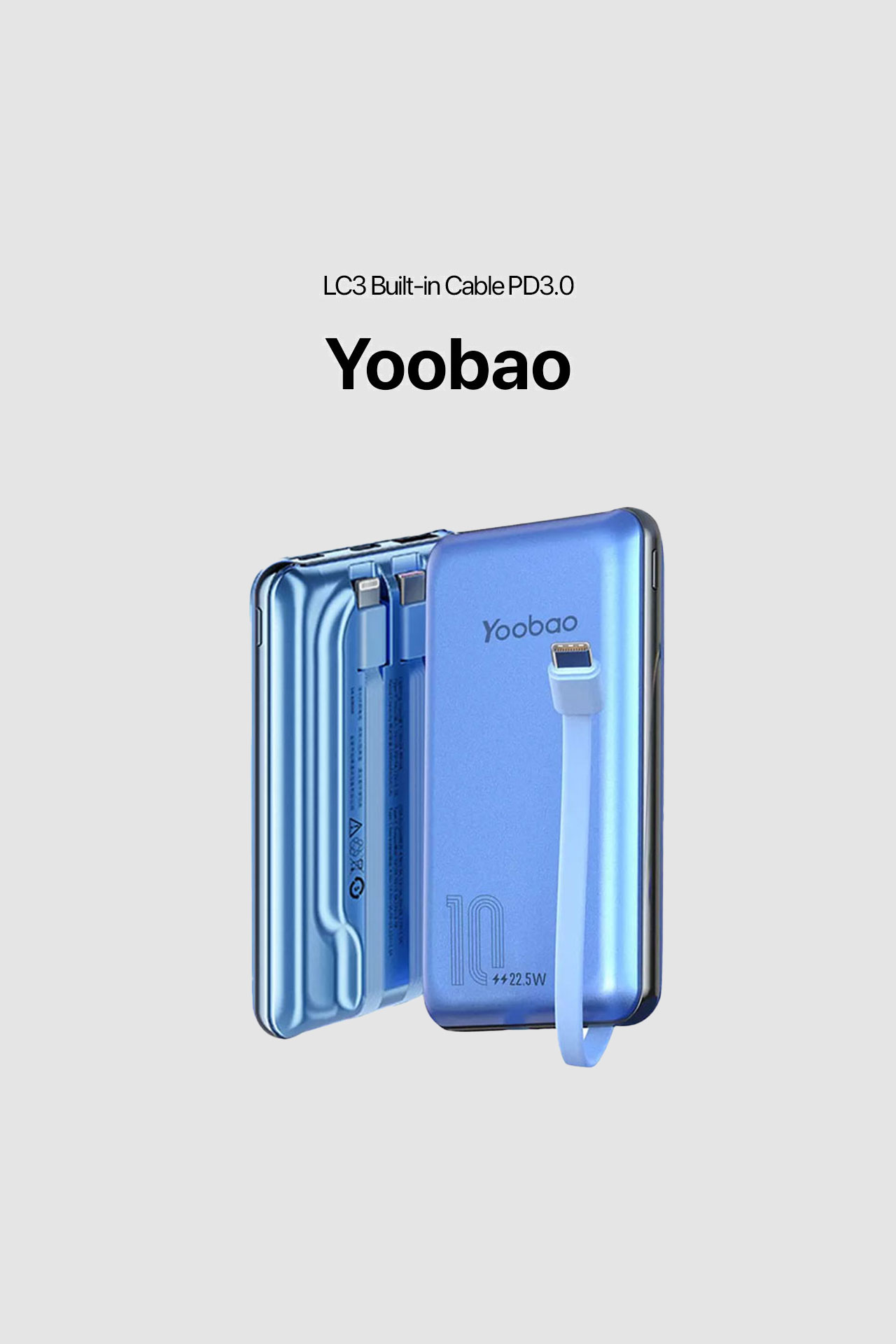 Yoobao LC3 Built-in Cable PowerBank