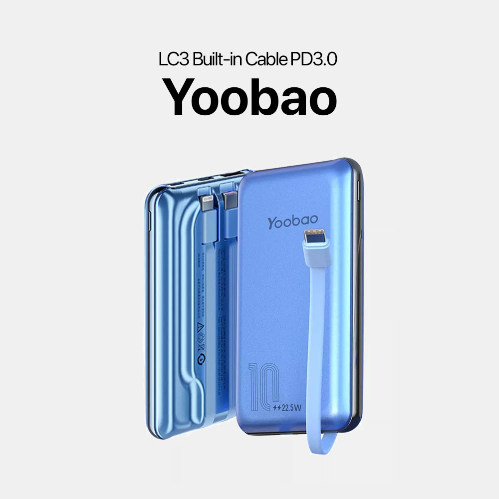 Yoobao LC3 Built-in Cable PowerBank - Image 5