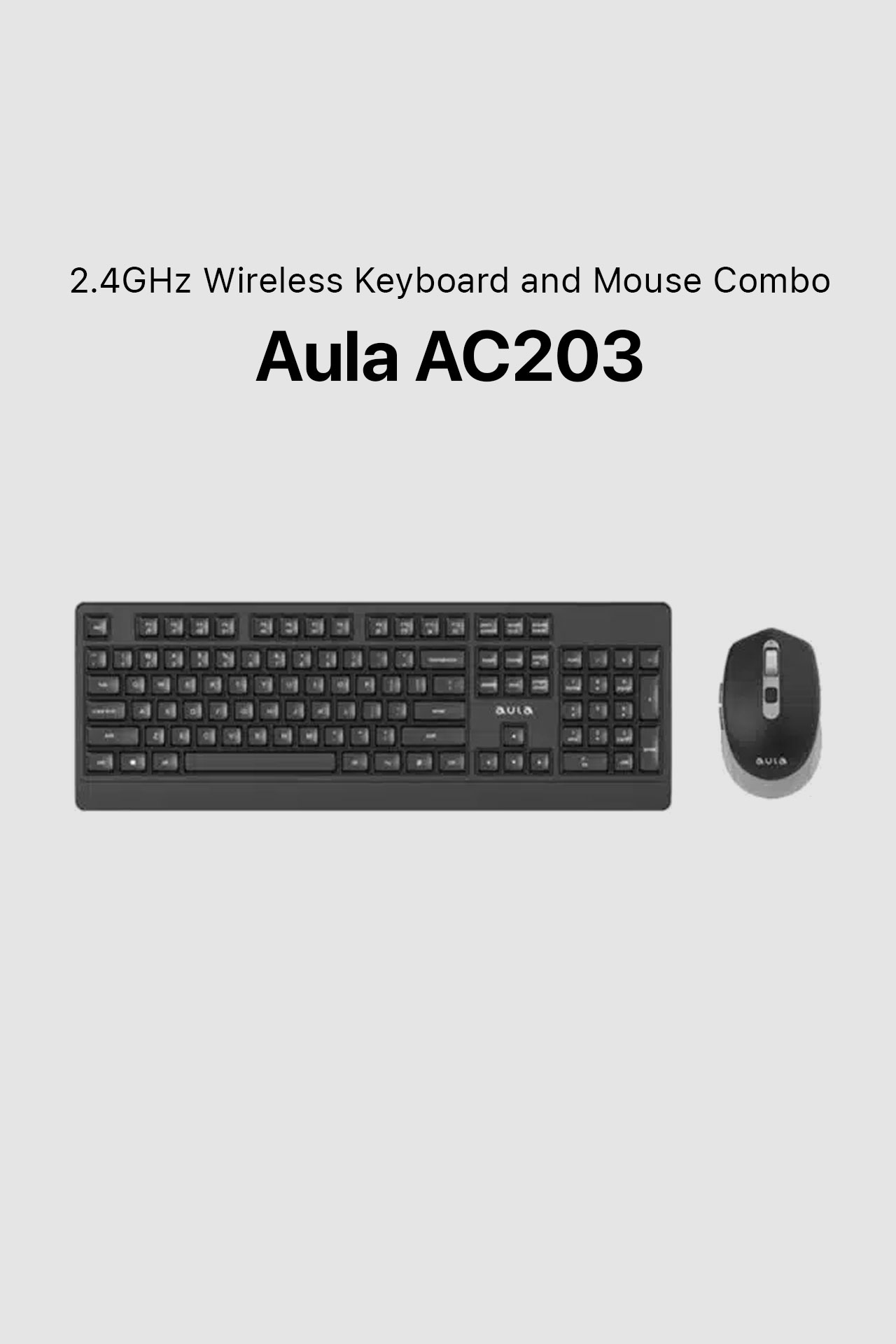 Aula AC203 2.4GHz Wireless Keyboard and Mouse Combo