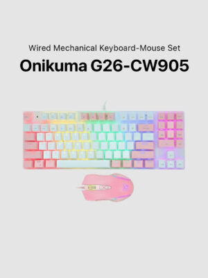 Onikuma G26 Wired Mechanical Keyboard + CW905 Mouse Set
