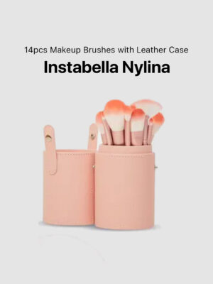 Instabella Nylina 14pcs Makeup Brushes with Leather Case