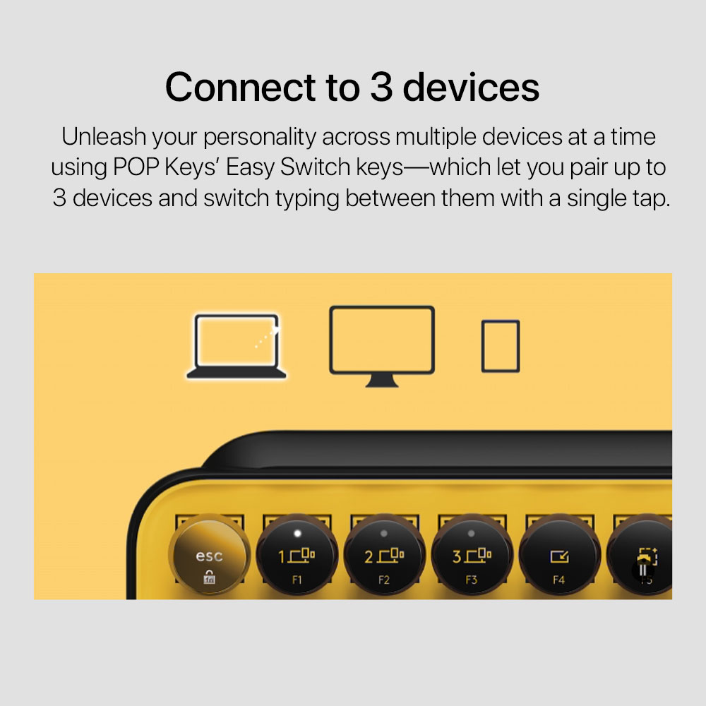 Logitech Pop Keys Wireless Mechanical Keyboard - Image 4