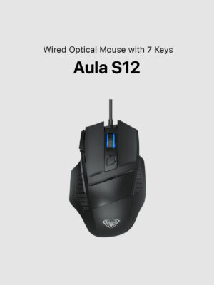Aula S12 Wired Optical Mouse with 7 Keys