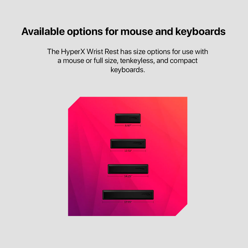 HyperX Wrist Rest - Keyboard (4P5M9AA) - Image 3