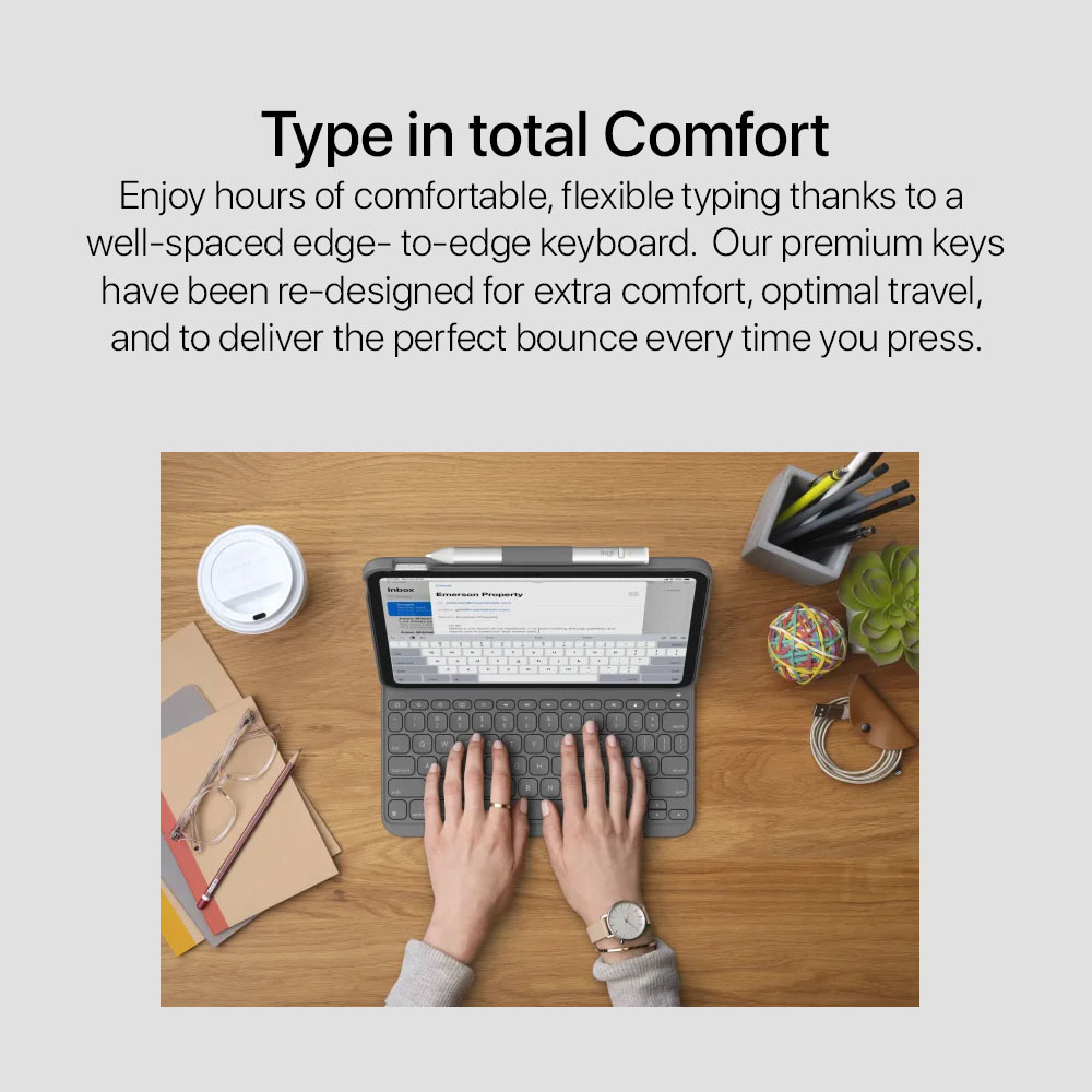 Logitech Slim Folio for iPad (7th, 8th and 9th gen) - Image 2