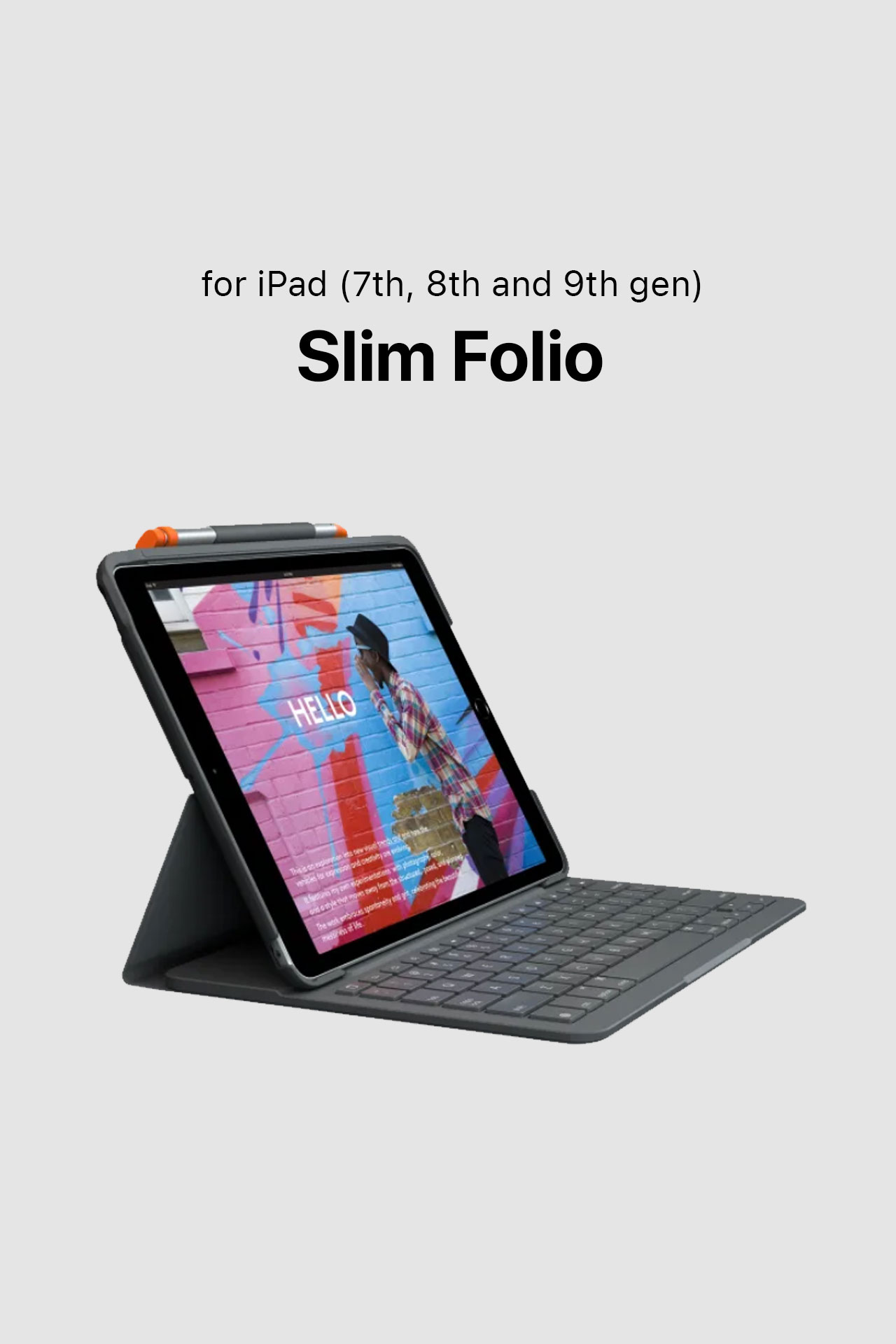 Logitech Slim Folio for iPad (7th, 8th and 9th gen)