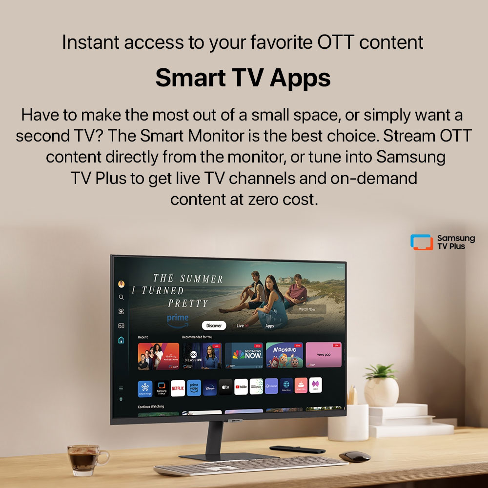 Samsung 32" M80D UHD White Smart Monitor - Image 3