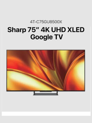 Sharp 75" 4K UHD 120Hz Google TV XLED TV (4T-C75GU8500X)