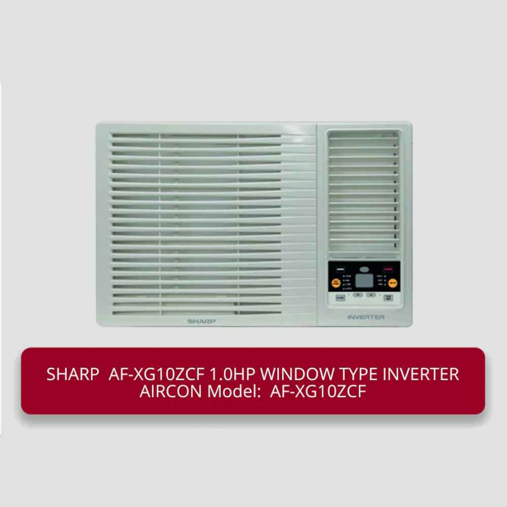 Sharp 1HP Window Type Inverter Aircon (AF-XG10ZCF) - Image 2
