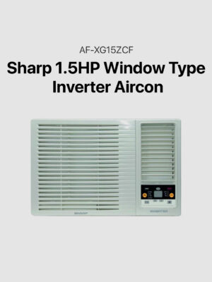 Sharp 1.5HP Window Type Inverter Aircon (AF-XG15ZCF)