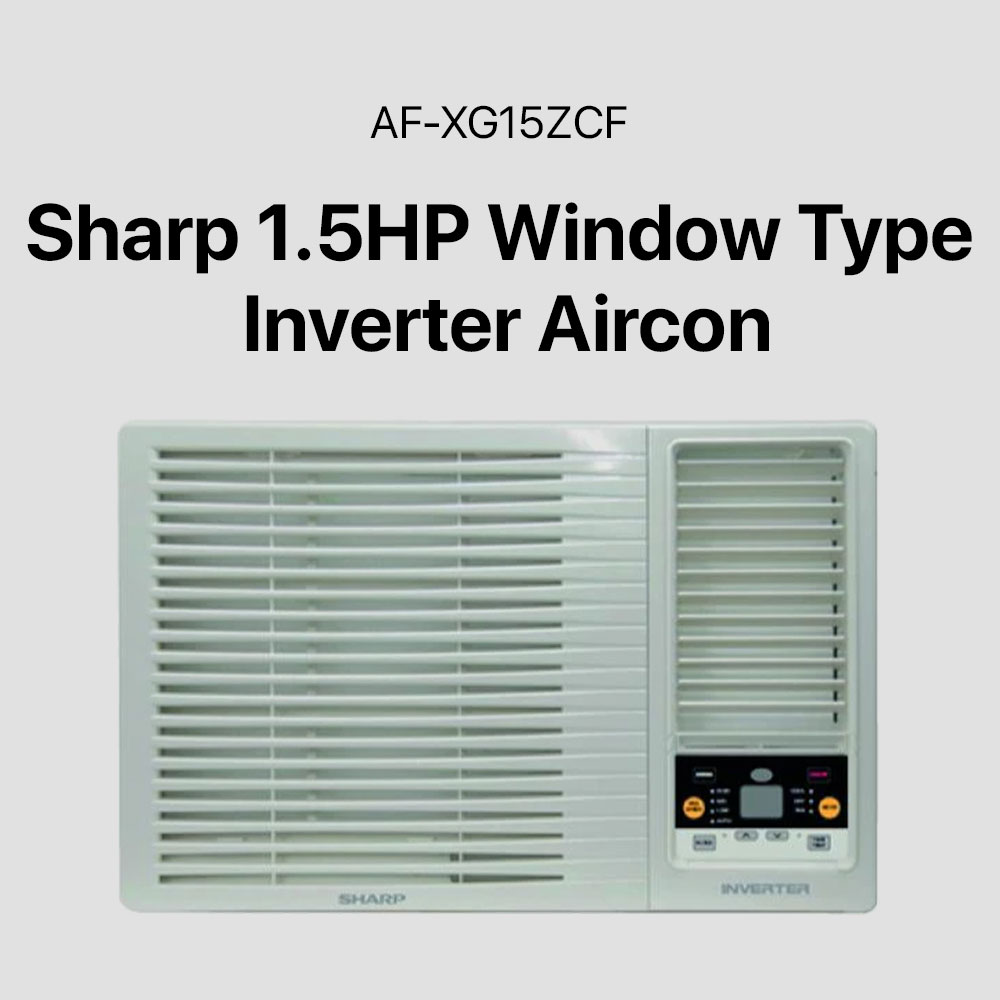 Sharp 1.5HP Window Type Inverter Aircon (AF-XG15ZCF) - Image 5