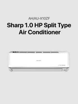 Sharp 1.0 HP J-Tech Inverter Split Type Air Conditioner (AH-X10ZF)