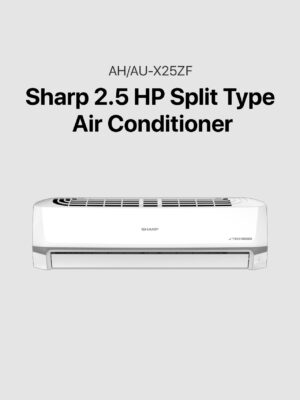 Sharp 2.5 HP J-Tech Inverter Split Type Air Conditioner (AH/AU-X25ZF)