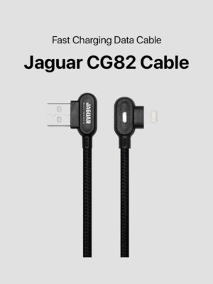 Jaguar Electronics CG82 3.0A 0.5 Meter Fast Charging Data 90 Degree Cable