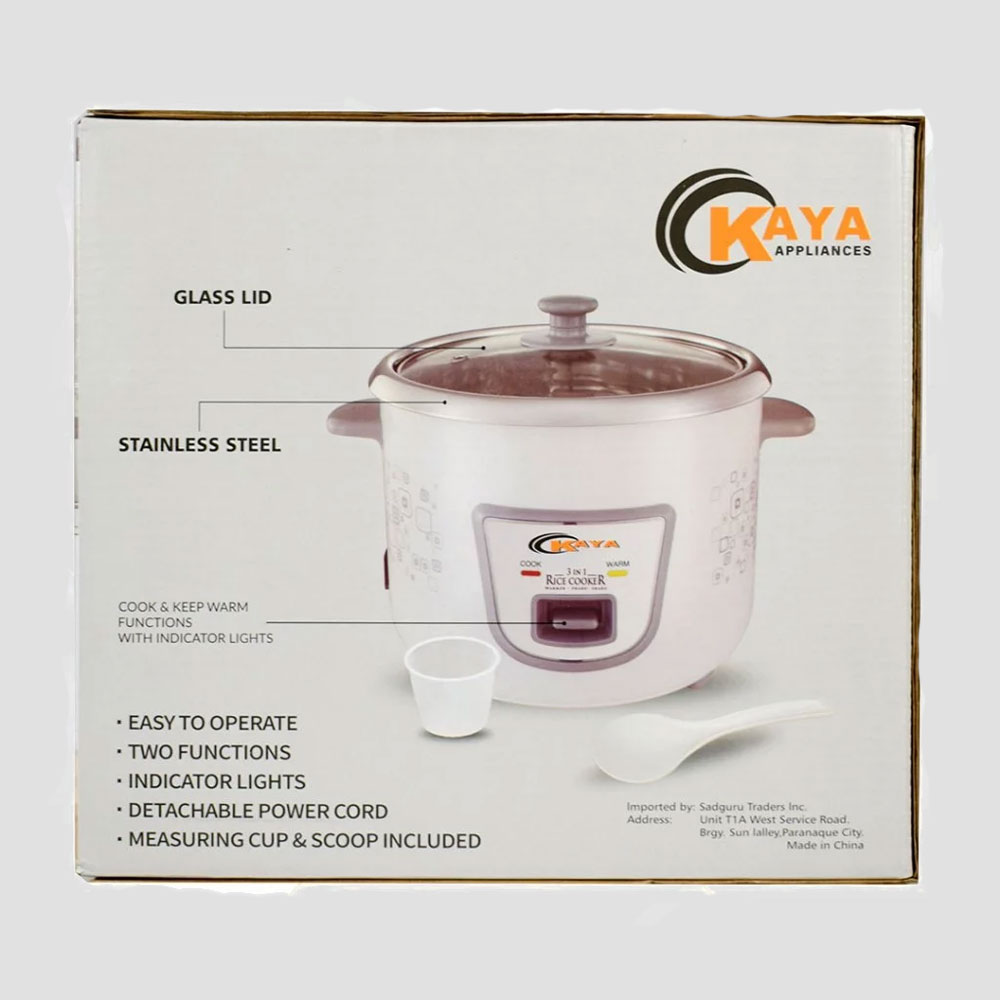 Kaya KY-18K Cylinder Rice Cooker - Image 2