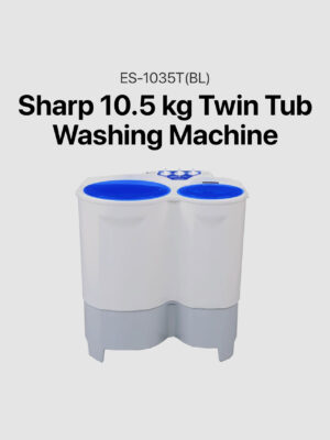 Sharp 10.5 kg Twin Tub Washing Machine (ES-1035T(BL))