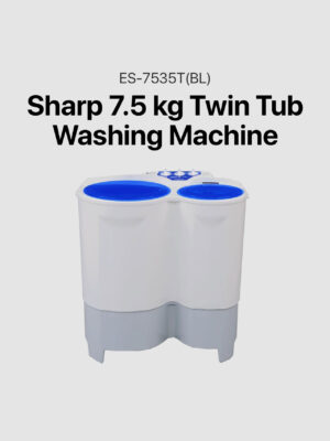 Sharp 7.5 kg Twin Tub Washing Machine (ES-7535T(BL))
