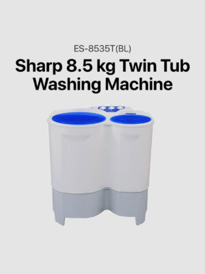 Sharp 8.5 kg Twin Tub Washing Machine (ES-8535T(BL))