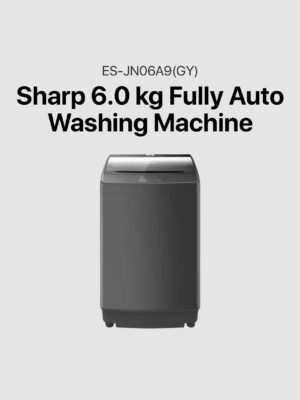 Sharp 6.0 kg Fully Automatic Washing Machine (Top Load) - (ES-JN06A9(GY))