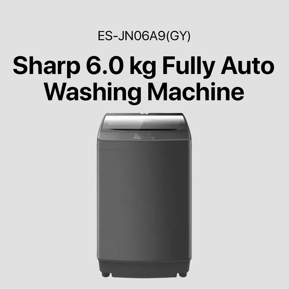 Sharp 6.0 kg Fully Automatic Washing Machine (Top Load) - (ES-JN06A9(GY)) - Image 5