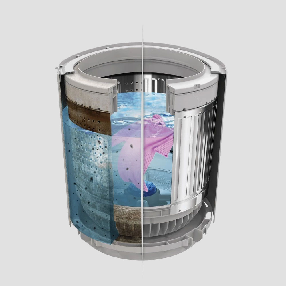 Sharp 9.0 kg Fully Automatic Washing Machine (Top Load) – (ES-JN09A9(GY)) - Image 2