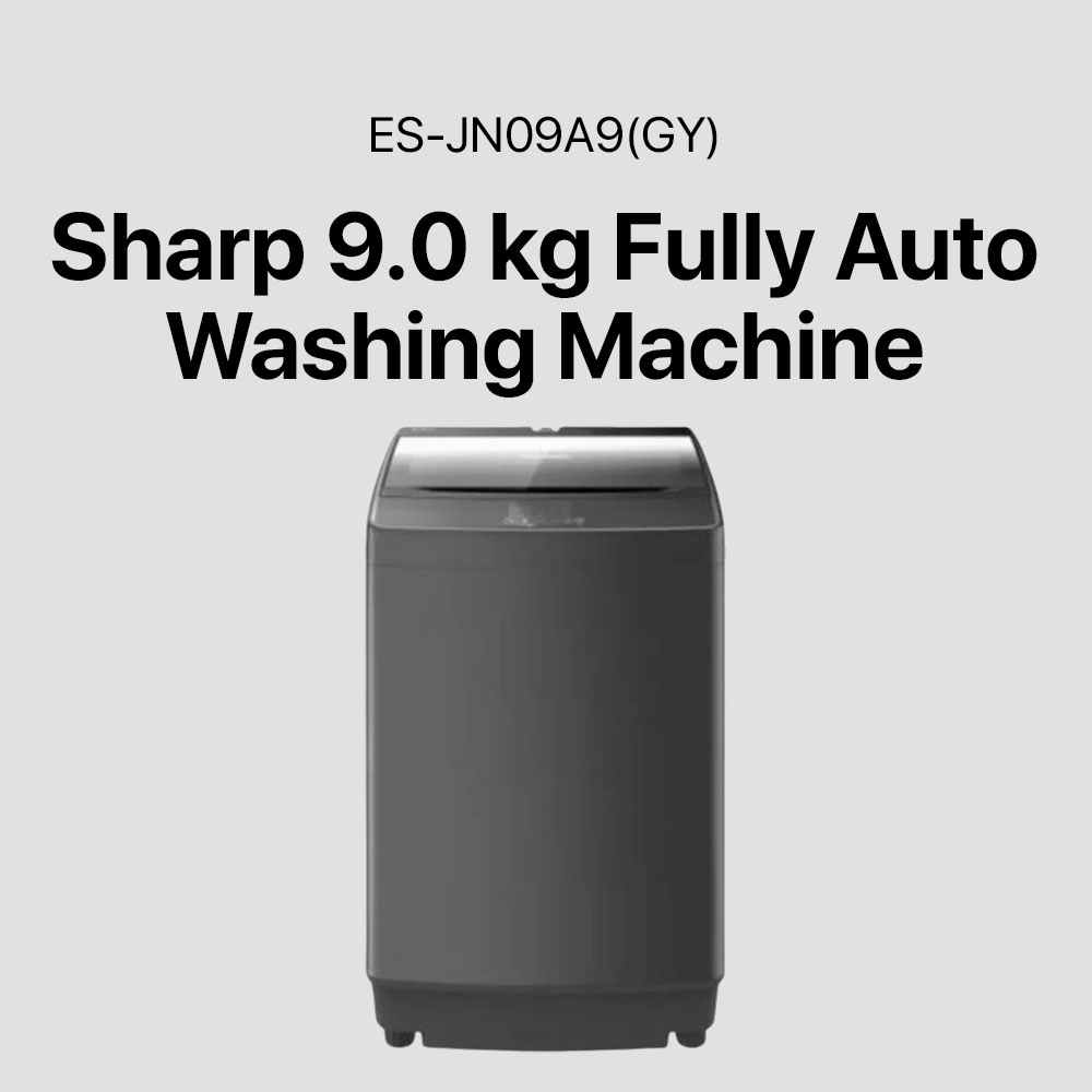 Sharp 9.0 kg Fully Automatic Washing Machine (Top Load) – (ES-JN09A9(GY)) - Image 5