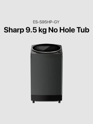 Sharp 9.5 kg No holes Tub Fully Automatic Topload Washing Machine (ES-S95HP-GY)