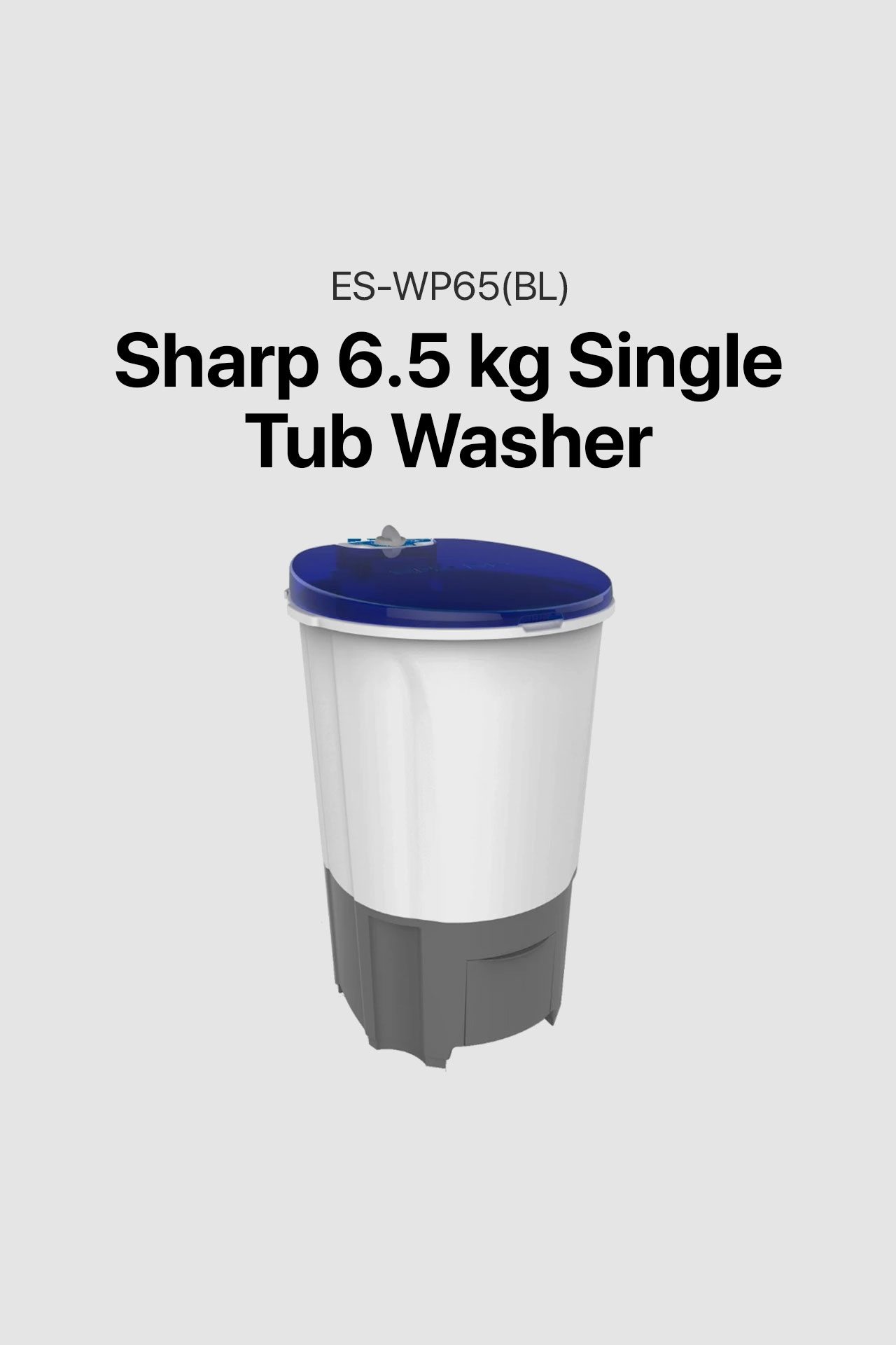 Sharp 6.5 kg Single Tub Washer (ES-WP65(BL))