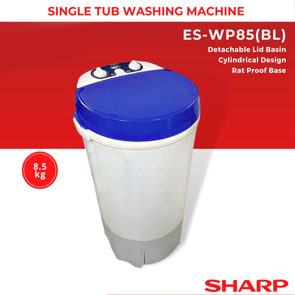 Sharp 8.5 kg Single Tub Washer (ES-WP85(BL)) - Image 3