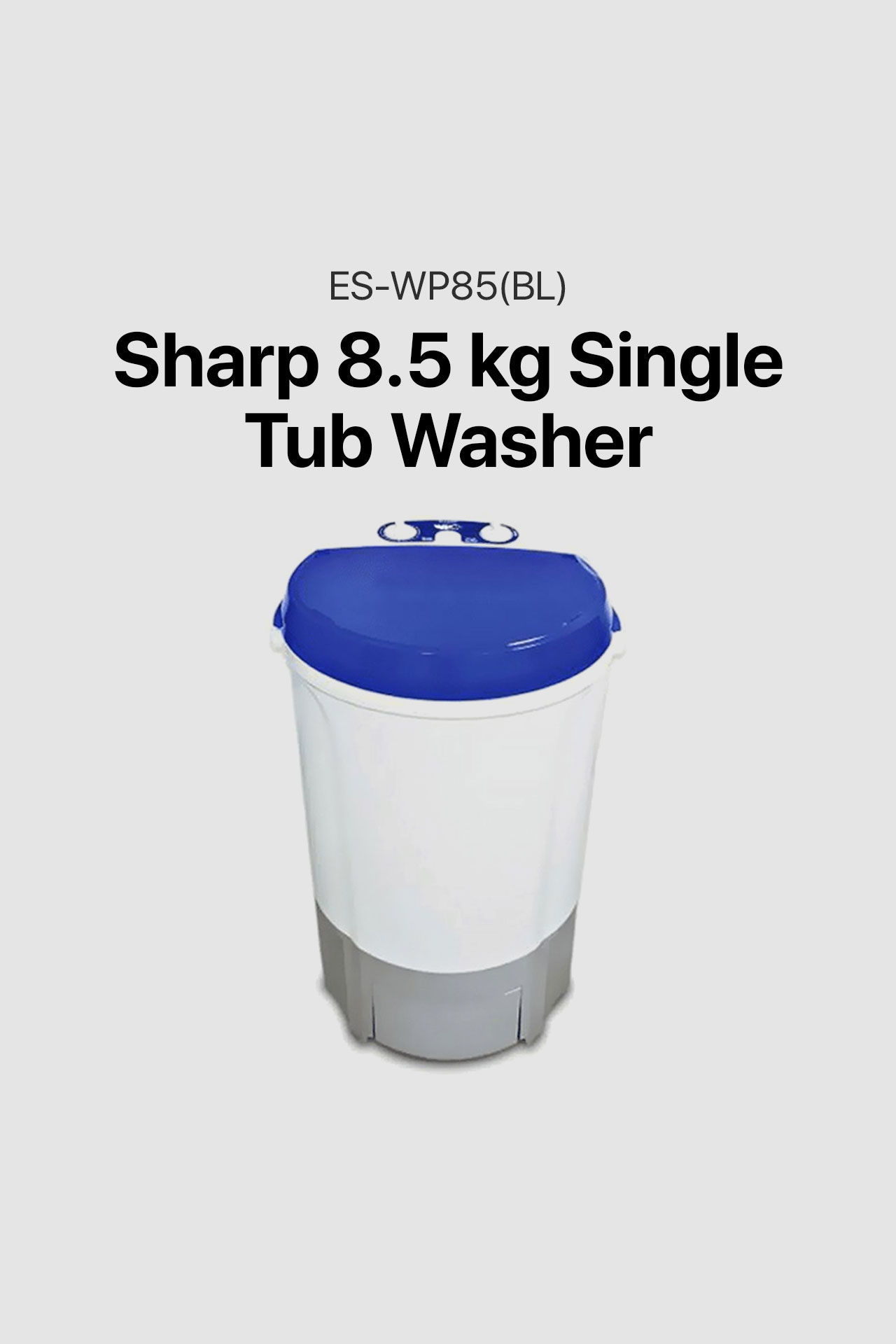 Sharp 8.5 kg Single Tub Washer (ES-WP85(BL))
