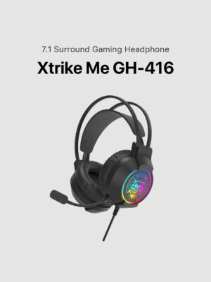 XTRIKE ME Backlit, Stereo Gaming Headset GH-416 - Black