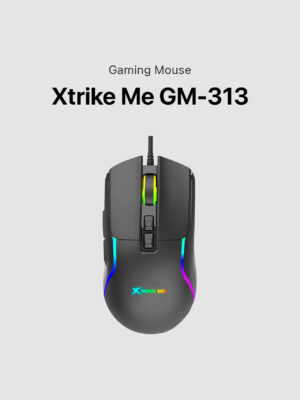 XTRIKE ME 7200 DPI RGB Wired Gaming Mouse GM-313 - Black