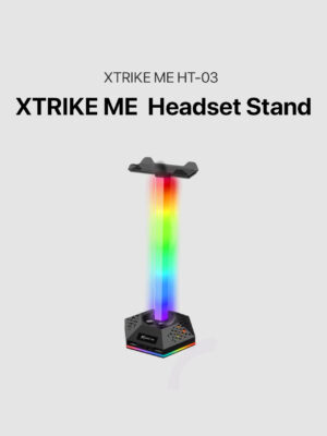 XTRIKE ME Backlit Stand RGB Headset Stand HT-03 - Black