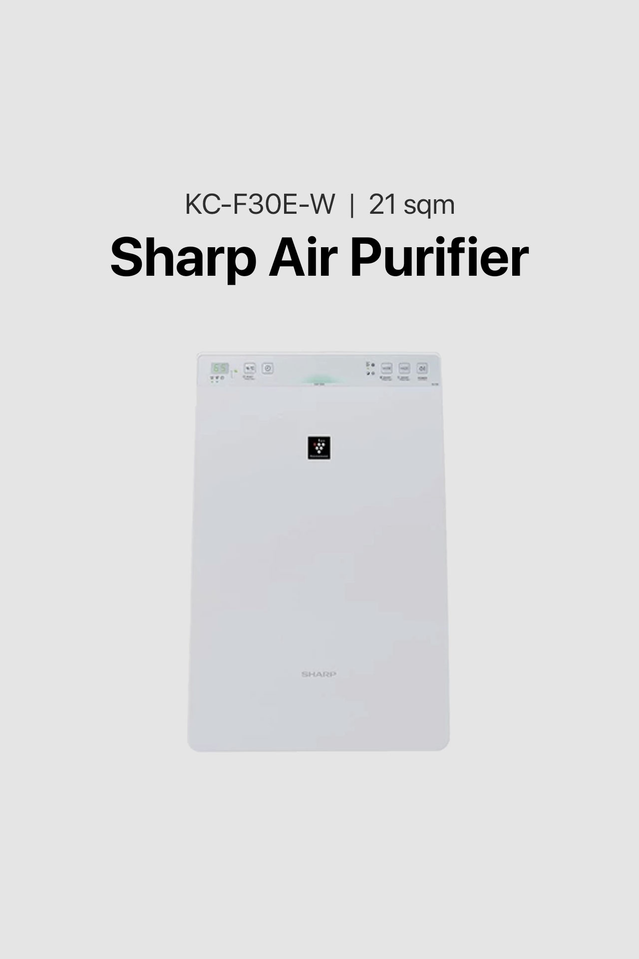 Sharp 21 sqm Air Purifier (KC-F30E-W)