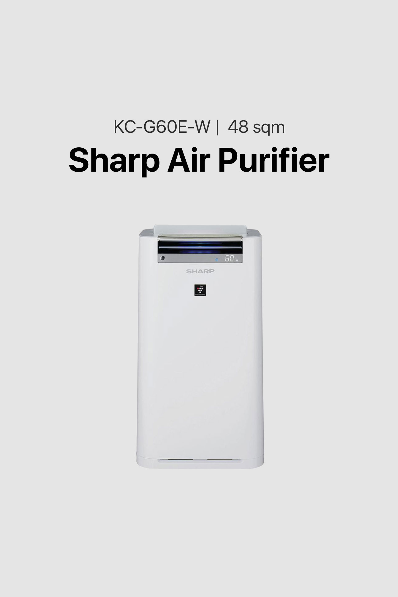Sharp 48 sqm Air Purifier (KC-G60E-W)