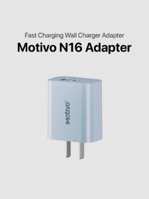 Motivo N16 Fast Charging Wall Charger Adapter with USB-C and USB-A Ports
