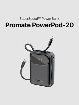 Promate Ultra Compact 35W SuperSpeed™ Power Bank (PowerPod-20)