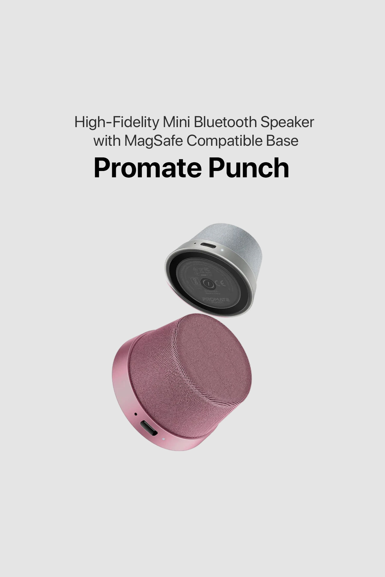 Promate Punch - High-Fidelity Mini Bluetooth Speaker
